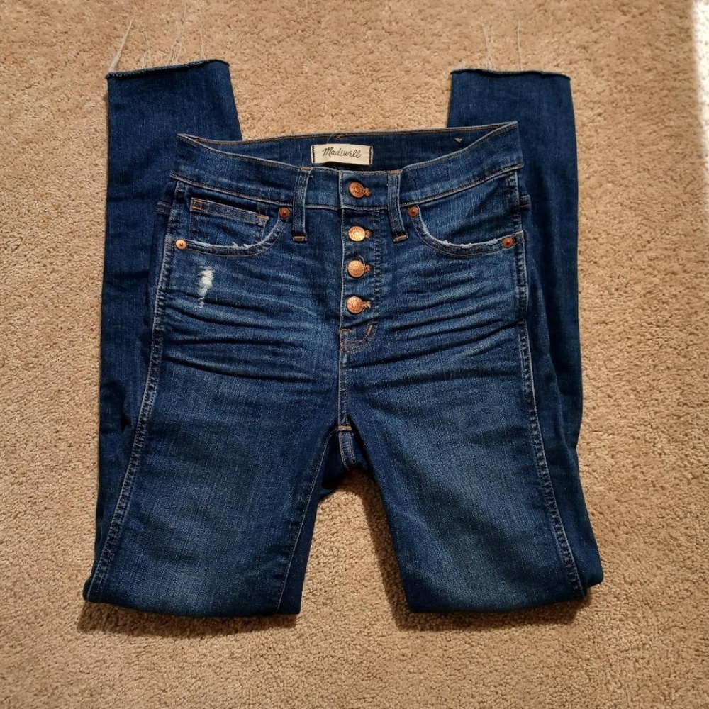 MADEWELL 10" High-Rise Skinny Jeans in Hanna Wash J7914 - Picture 3 of 8